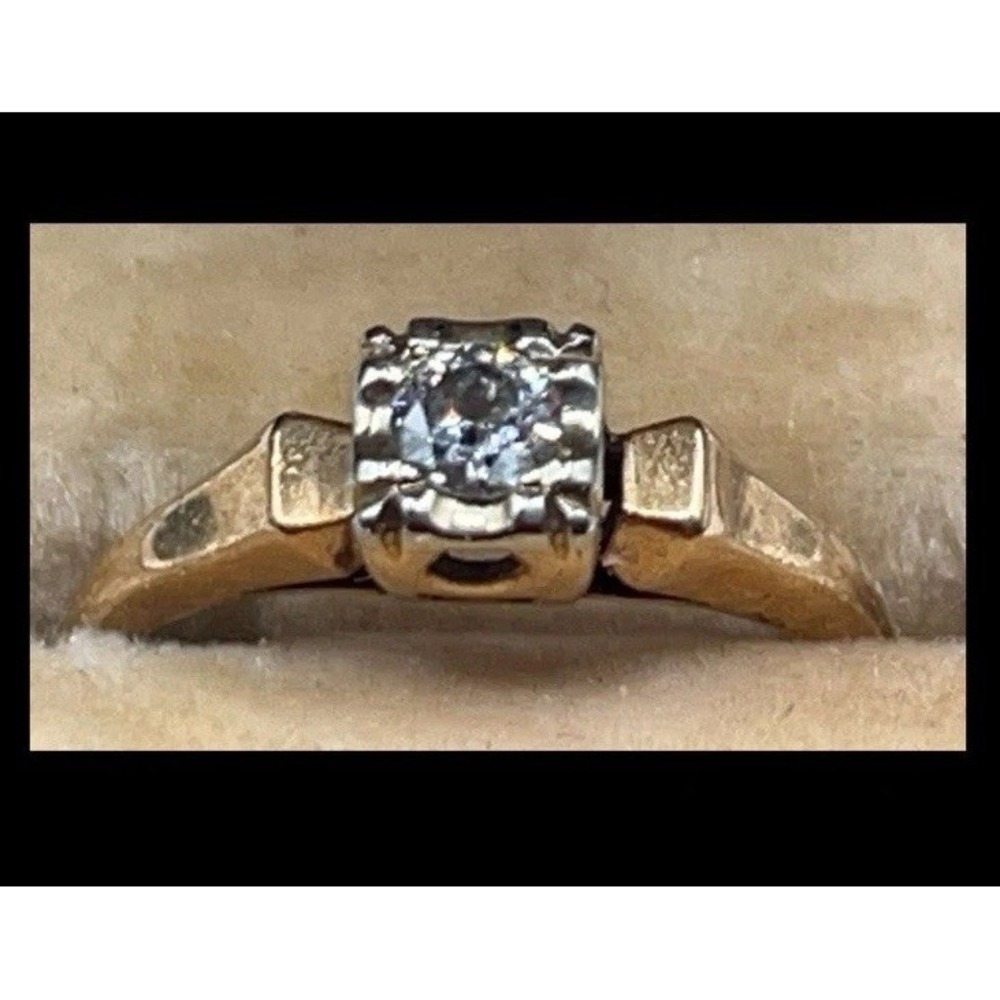 Victorian 14k-18k Gold Diamond Ring